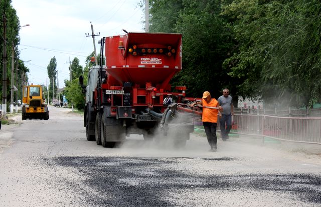 Ремонт дороги по ул. Республиканской.